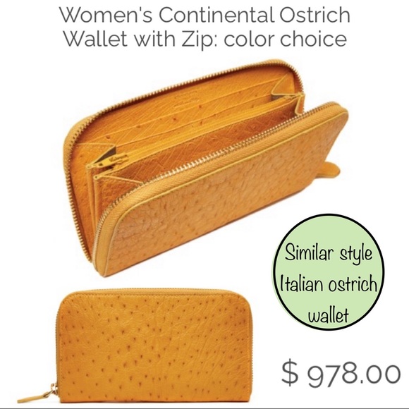 Vintage Ostrich Leather Wallet & Eyeglass Case - Picture 13 of 13